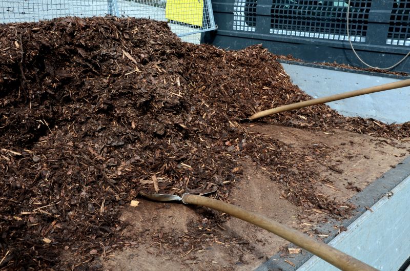 Cedar Mulch Spreading