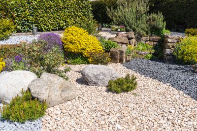 Decorative Rock Installation
