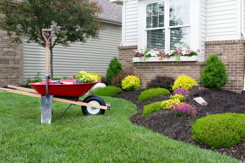 Flower Bed Mulching