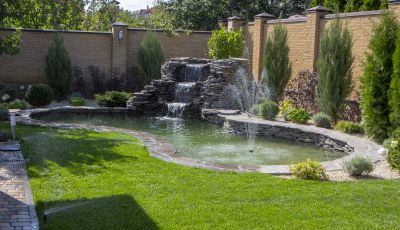 Garden Fountain Installation