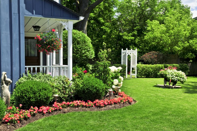 Beautifully Landscaped Front Yard