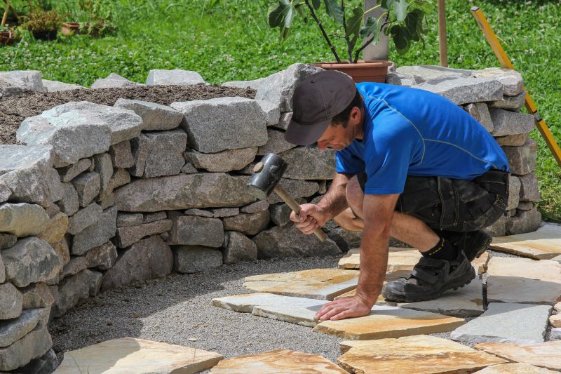 Pea Stone Installation