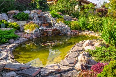 Pond Waterfall Construction