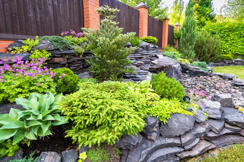 River Rock Garden Installation