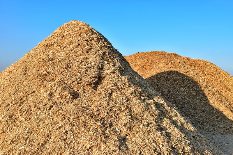 Wood Chips Spreading
