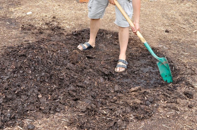 Wood Chips Spreading